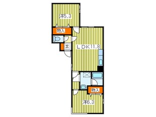 FERIO南円山の物件間取画像